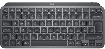 Logitech MX Keys Mini Wireless Illuminated Keyboard for Business, Kompakt, Logi Bolt USB-Empfänger, Hintergrundbeleuchtung, wiederaufladbar, Windows, macOS, Linux, iOS, Android, DEU QWERTZ - Graphit
