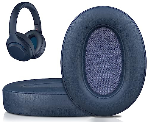 SOULWIT Ohrpolster für Sony WH-XB900N/WH-CH710N/WH-CH720N/WH-RF400/MDR-RF895RK Kopfhörer, Ohrpolster mit weichem Protein-Leder, hochdichter Schaumstoff, Blau