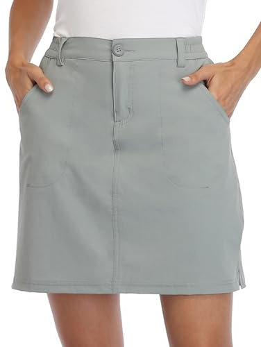 WILLIT Dam Skort sportkjol golfkjol fritid kjol kort med byxor UPF 50+ snabbtorkande utomhus vandring med fickor