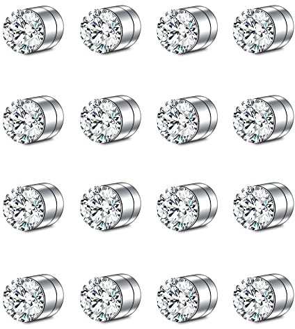 MODRSA Tiny Faux Nose Ring and Stud - Non-Piercing Magnetic, 3mm