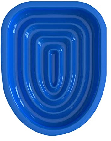 F Fityle Asiento de Entrenamiento para Inodoro para, Kit de Bandeja de Arena, Sistema de Entrenamiento para domésticos con guía de Entrenamiento, Azul Solo Bandeja