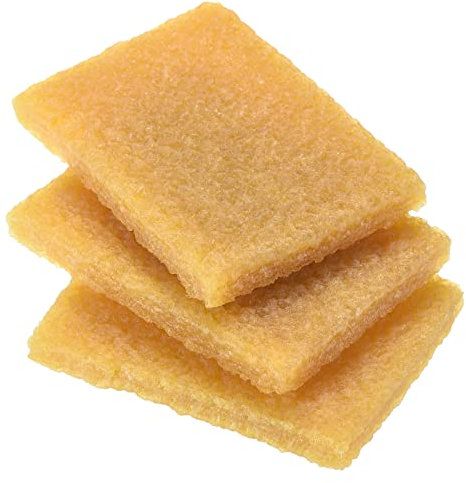 sourcing map Residuos Borrador Goma Cemento Borrador, 6 Paquetes 70x50x10mm Rectángulo Removedor Limpieza Herramienta para Quitar Adhesivo de Papel Plástico, Amarillo