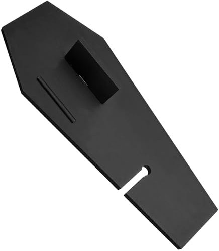 Barydat Halloween Decorations Coffin Bath Tray Gothic Coffin Serving Tray with Tablet Stand Spooky Goth Bathtub Caddy Black Wood Bath Board for Halloween Home Decor Bathroom Accessories