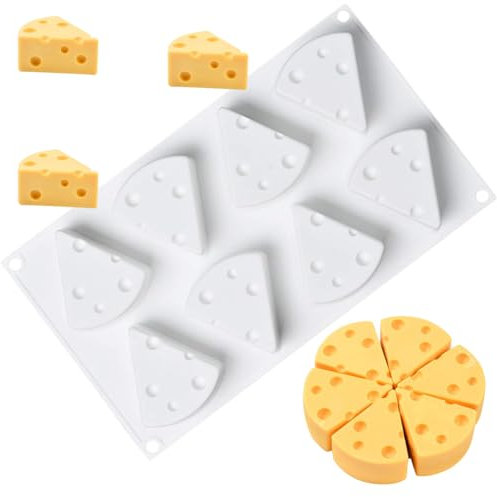 HGSHUO Stampo in Silicone Formaggio Stampo per Torta 3D Silicone Stampo Cioccolato Stampi per Cottura a Motivi Dolci Sapone Muffin Stampo da Forno Ramadan Natale