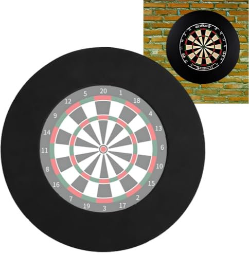 Dartscheibe Surround Ring, schützende Eva-Wandabdeckung für verpasste Würfe, einfache Montage für Zuhause & Outdoor, perfektes Dart-Zubehör, verhindern Wandschäden mit der Wandschutzplatte.