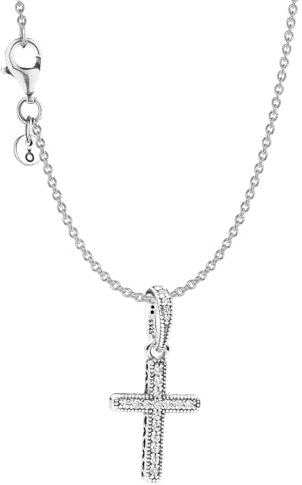 PANDORA Halskette für Damen und Jugendliche Glitzerndes Kreuz Set 68622