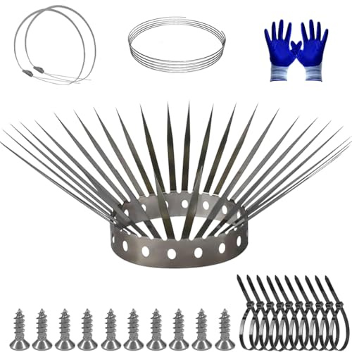 Marderabwehr,Marderschutz Waschbär Abwehr Mader Abwehr für Fallrohr Dachboden Auto Dachrinne Garten,Vertreiben auch Vögel Eichhörnchen Wiesel, 1m Länge 10cm Höhe zur effektiven Verteidigung