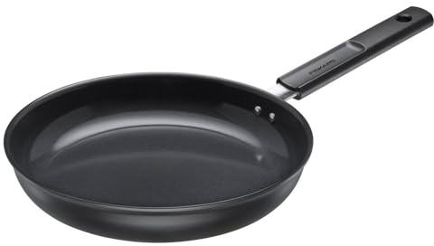 Fiskars Bratpfanne, Hard Face, Durchmesser 26 cm, Für alle Kochfelder geeignet, Antihaftbeschichtung, Kratzfest, Aluminium/Kunststoff, Schwarz, 1075459
