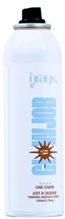 Grays Glowjob Just a Quickie Fake Tan Spray 200ml | Fast-Drying Self Tan Mist | Natural, Buildable Glow | Long-Lasting Tan | Hydrating Formula | Vegan & Cruelty Free