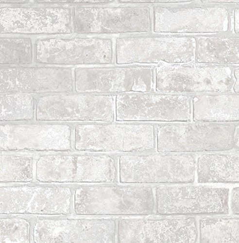 Fine Decor FD41953 Loft Brick Wallpaper, White