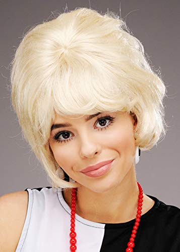 Magic Box Womens 1960s Blonde Beehive Wig