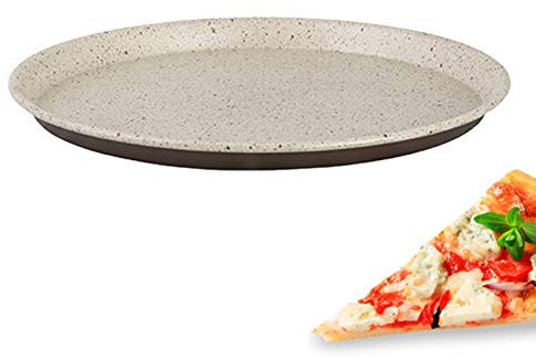 Pentalux - TEGLIA Tonda Antiaderente per Pizza Rustic Line 36 CM