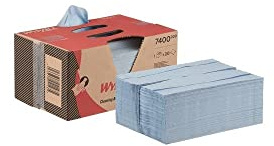 WypAll, 7400, L20 Papierwischtücher für Reinigung und Instandhaltungsarbeiten, BRAG Box, 2-lagig, blau, 280 Wischtüchern