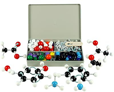 Hsthe Sea Kit de 240 Piezas de Modelo Molecular para estructuras orgánicas inorgánicas, Kit de estructuras químicas para Profesores, Estudiantes, científicos, ense?Anza química