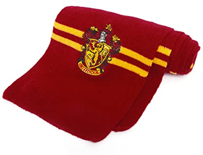 Ciao- Bufanda Gryffindor original Harry Potter con emblema bordado