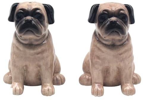 Lesser & Pavey Salz- und Pfefferstreuer, Salz- und Pfefferstreuer für alle Arten von Küchen, Salzstreuer und Pfefferstreuer, perfekt für Zuhause oder Geschäft, Mops)