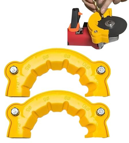 DOOCECIY 2 PCS Drill Bit Sharpener Tool, Multipurpose Drill Sharpener Tool for All Bits