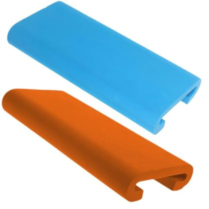 Oshhni 2 Pieces Dragon Boat Cushions Cushions Seats Versatile Seats for Outdoor Fishing Water Sports, Blue and Orange