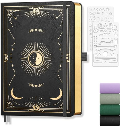 Notizbuch A5 Blanko, 100g/m² Papier, 192 Seiten, PU Hardcover, 14,5 x 21cm
