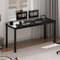 SogesHome Computertisch Schreibtisch 120 x 60 x 75 cm PC Schreibtisch Büro Schreibtisch Workstation für Home Office Verwenden Schreibtisch, Esstisch Konferenztisch, Schwarz,AC3CB-120-SH