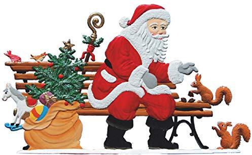 Wilhelm Schweizer Zinnfigur Nikolaus auf Parkbank - Jahresnikolaus von 2019