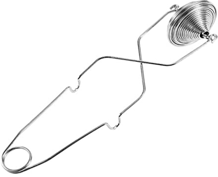 Cabilock Harinera para polvo de merengue en polvo, harina de azúcar, coladores de té de acero inoxidable, tamiz de azúcar para harina de confiteros y especias, plateado, S