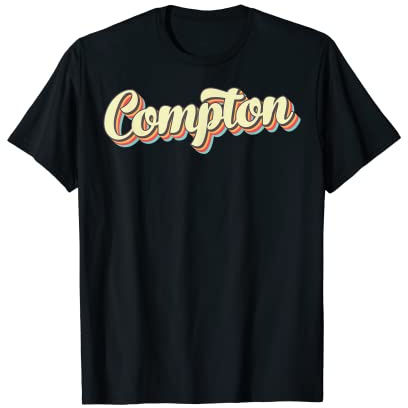 Compton T-shirt rétro style baseball T-Shirt