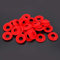 Akozon Kilner Bottles Seals, 25Pcs Water Bottle Lid Seal, Silicone Rubber Gaskets Washer, Red Grolsch for Swing Flip Top Washers Jar Seals Bottle Home Brew Beer Soda Sealing Canning Regular Mouth
