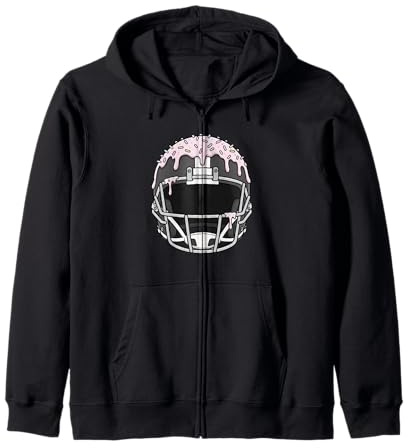 Casco da Football Americano Sportivo con Spruzzi a Goccia per Ragazzi e Ragazze Felpa con Cappuccio