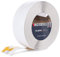 HOLZBRINK Weichsockelleiste selbstklebend PVC 50x20mm, 20 m | Winkelleiste für Küchenarbeitsplatte, Bodenbelag | Eckleiste selbstklebend | Farbe: Weiß