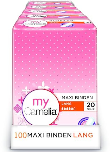 Camelia Maxi Binden Long, 20 Stück (1er Pack)