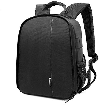Cicilin Sac à Dos pour Appareil Photo Reflex Numérique avec Diviseurs Personnalisés Rembourré pour Objectifs (Gris Doublure)