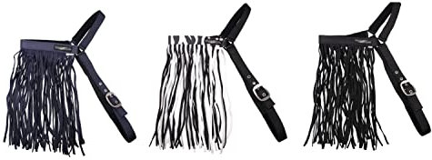 netproshop Fliegenfransen Extra ohne Halfter tragbar Gr. Mini Shetty bis XLFull, Groesse:Full, Farbe:Zebra