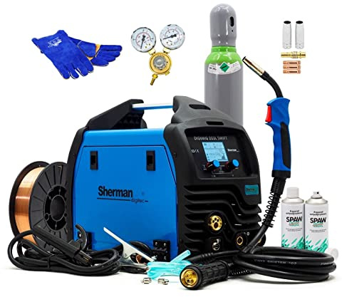 Sherman™ DIGIMIG 203L SWIFT MIG/MAG Soldador TIG 200 Amp LCD Soldadura por puntos sinergia 3 en 1