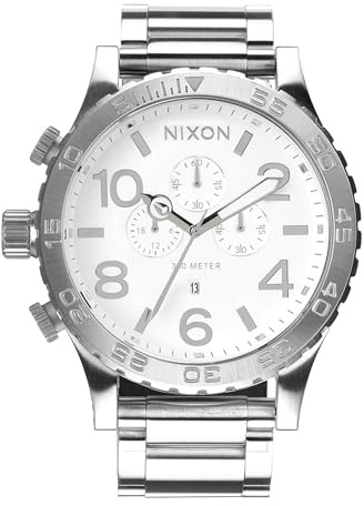 Nixon Herren Analog Japanisches Quarzwerk Uhr mit Edelstahl Armband A1389-488-00