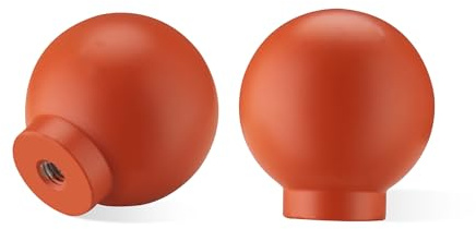 SPDYCESS 4 Pièces Boutons de Meuble en Aluminium Bouton de Portes pour Placards avec Vis Poignée Ronds pour Tiroir Commode Chambre d'enfant