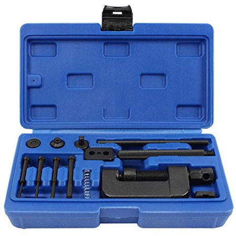 Chain Breaker Riveter Repair Tool,Chain Breaker Kit with Carrying Case,Chain Cutter and Riveter Set for Motorcycle,Bike and