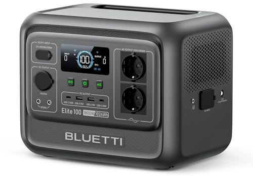BLUETTI Elite 100 V2 Generador Solar Portátil 1024Wh, Batería LiFePO₄