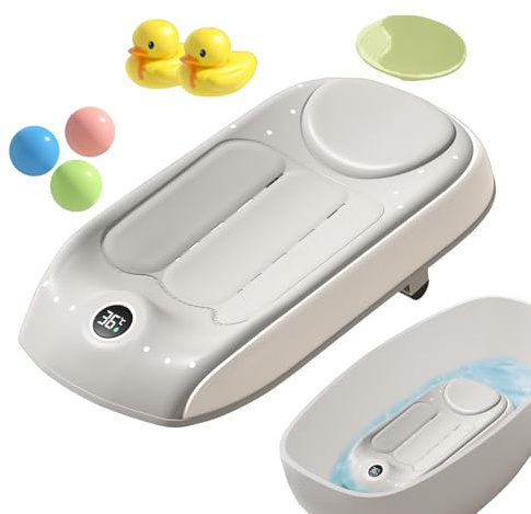 Support de Bain Enfant Support de Douche Ergonomique avec Détection de | Hauteur réglable à trois niveaux pour baignoire Pour enfant, à la maison, , à l'hôtel, à la plage, sous la