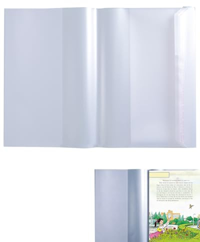 BCHKO Copertine per Quaderni e Libri A4 Trasparenti, 10 Pezzi Resistenti e Riutilizzabili per la Scuola e l'Ufficio