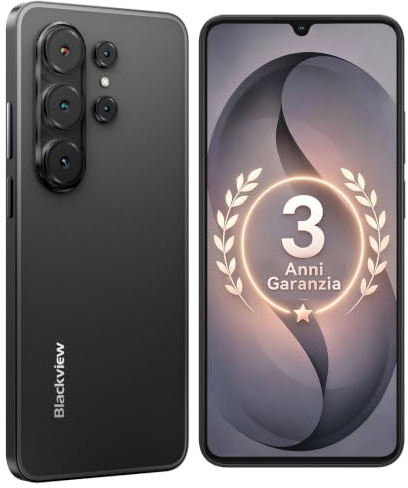 Blackview 6,88 HD+IPS Wave 10C Smartphone Offerta Android 16, 32MP+13MP, 16GB+128GB/1TB, 5000mAh,Telefono Cellulare In Offerta 4G 3 Slot Per Carte, WiFi 5/3,5 mm/FM/OTG,3 Anni Garanzia