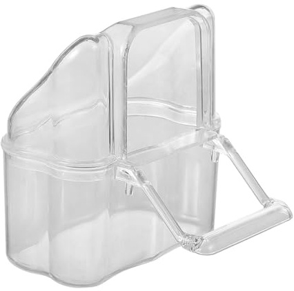 ADOCARN Comedero Diseño Creativo y Práctico de Plástico Capacidad Grande Loros para 5 Piezas para Alimentación Colgante de Pájaros en Exteriores