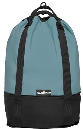 BABYZEN YOYO Tasche, Aqua – bietet zusätzlichen, stabilen Stauraum am YOYO2 Kinderwagen – inklusive Radstand und Haken