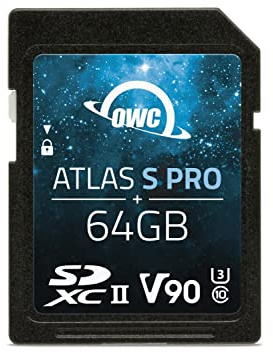 OWC Atlas S Pro SDHC UHS-II V90 - Tarjeta Multimedia (64 GB)