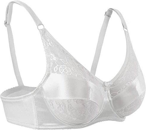 Windsleeping 38/85 Mastectomy Pocket Bra for Silicone Breast Forms Fake Boobs White