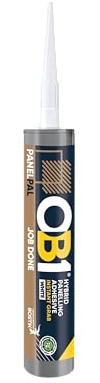 OB1 PanelPal White instant Grab Adhesive 290ml For Strong Bonding | High-Performance Construction Adhesive for Panels, Instant Bond, Fast Cure, Low VOC for Interior & Exterior Use
