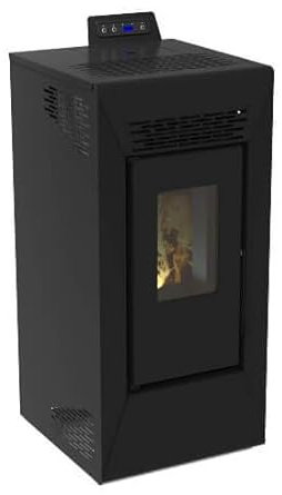 Stufa a pellet wifi Courmayeur 8,74 kw - Nero