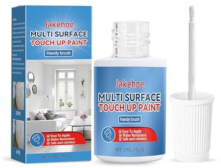 Pintura de retoque blanca, bolígrafo de pintura de retoque multisuperficie para astillas y arañazos, pintura blanca para paredes, esmalte, muebles, electrodomésticos, porcelana, gabinete, baño
