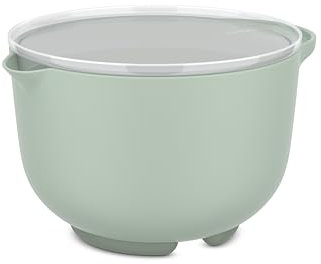 Mepal - Rührschüssel mit Deckel Chef it - Anti-Rutsch Boden - Mikrowellen- und Spülmaschinengeeignet - Schüssel - Material beständig bis zu 110°C - 1500 ml - Nordic sage