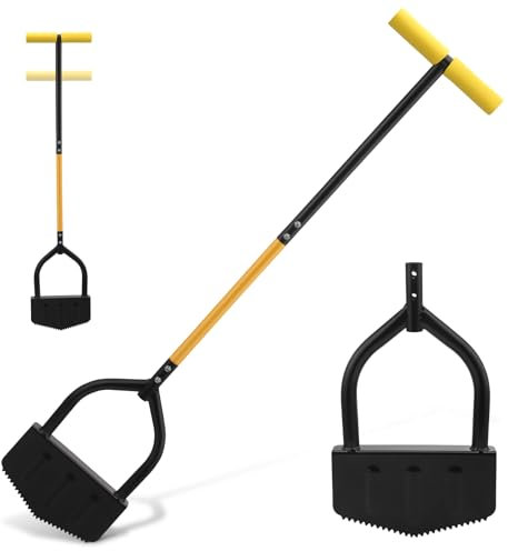 Rasenkantenstecher,Rasenkantenschneider,Halbmond-Rasenkantenschneider mitT-Griff,Rasenkantenstecher mit Stiel 106cm,Langstieliges Kantenmesser für Rasenkanten,Kantenmesser für Gehwege,Gartenkanten Hof